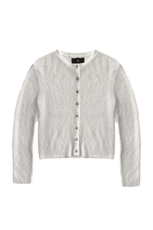 WithBlack WithBlack wblangel ls cardigan Vest cloud white
