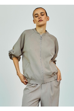 WithBlack WithBlack wblvanilla bomber jacket Jackets desert taupe melange