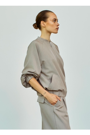 WithBlack WithBlack wblvanilla bomber jacket Jackets desert taupe melange