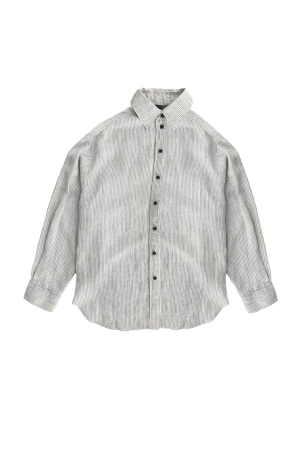 WithBlack WithBlack wblwillow ls shirt Blouse birch stripe