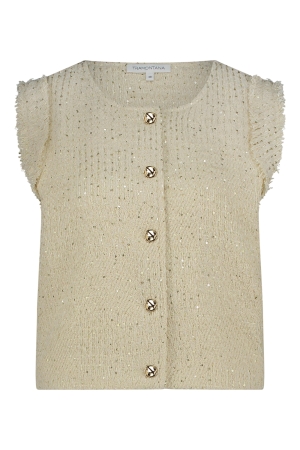 Tramontana Tramontana tweed gilet c23-16-801 Gilets 002040 lightsand