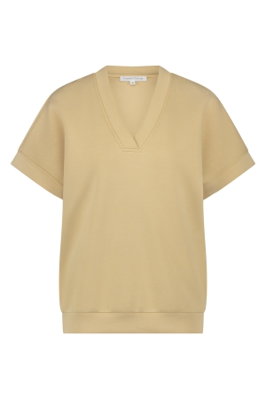 Tramontana Tramontana technical sweat top c27-16-401 T-shirt Korte mouw 002000 sand