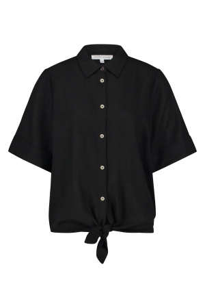 Tramontana Tramontana knot-detailed blouse c02-16-301 Blouse 009000 black
