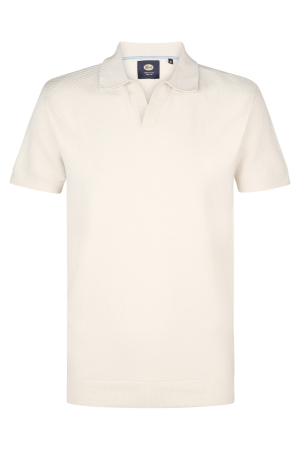 Petrol Petrol men knitwear polo m-1050-kwc213 Poloshirts 0112 seashell