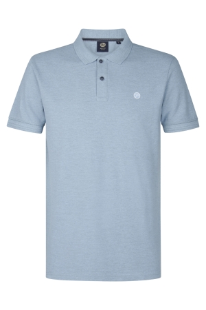 Petrol Petrol men polo short sleeve m-1050-pol913 Poloshirts 5187 pale blue