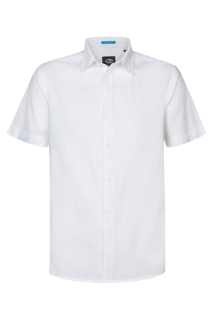 Petrol Petrol men shirt short sleeve uni m-1050-sis414 Overhemd 0000 bright white