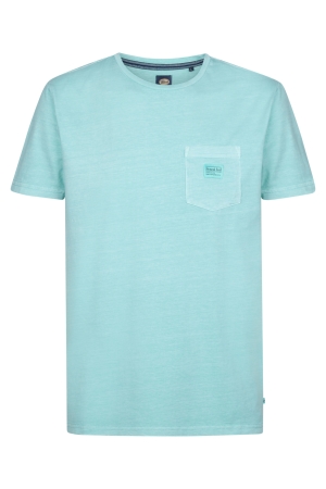 Petrol Petrol men t-shirt ss m-1050-tsr632 Print T-shirts 5180 aqua
