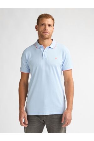 Petrol Petrol men polo short sleeve m-ros-pol003 Poloshirts 5196 sky