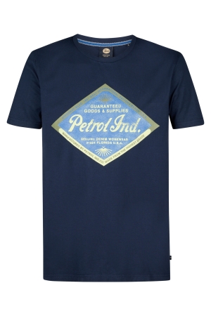 Petrol Petrol men t-shirt ss classic print m-1050-tsr634 Print T-shirts 5178 navy blue