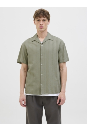 Jack & Jones Jack & Jones jprccmontana dobby resort s/s shirt sn Overhemd dried sage