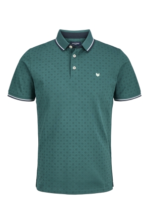 Jack & Jones Jack & Jones jprpaulos play aop blu. ss polo Poloshirts deep teal new