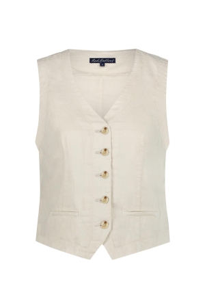 Red Button Red Button waistcoat cotton linen srb4506 Gilets pearl
