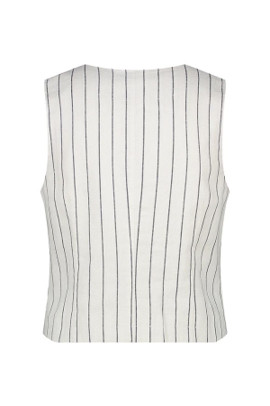 Red Button Red Button waistcoat cotton linen stripe srb4514 Gilets navy