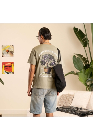 Quotrell Quotrell damson t-shirt th84964 Print T-shirts 1538 faded olive/white