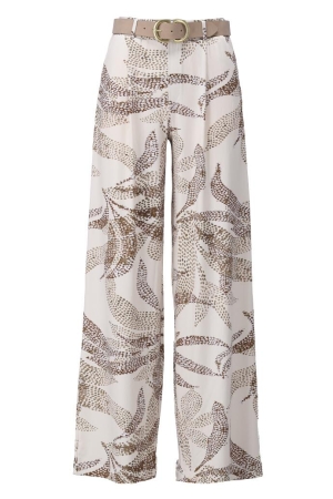 K-Design K-Design broek met design & riem a211 Broek p978
