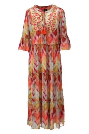 K-Design K-Design maxi boho jurk met lovertjes a506 Jurk p932