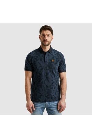 PME Legend PME Legend ppss2504851 two tone pique printed Poloshirts 5281 salute
