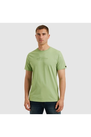 PME Legend PME Legend ptss2504584 cotton elastan jersey Print T-shirts 6258 quiet green