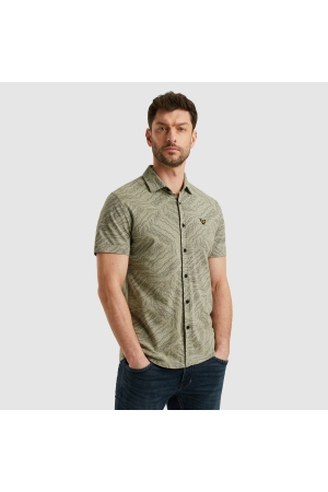 PME Legend PME Legend psis2505229 jersey pique print drizzle Overhemd 6170 shadow