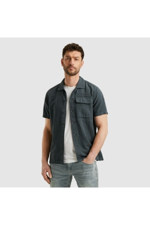 PME Legend PME Legend psis2505230 ctn/linen cargo freedom Overhemd 9076 dark slate