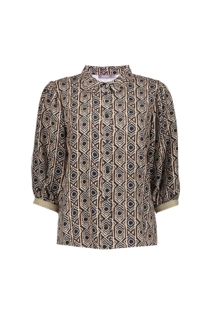 Geisha Geisha blouse 53453-20 Blouse 999 black tobacco