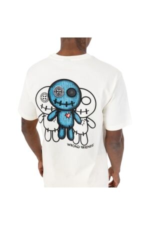 Wrong Friends Wrong Friends maupin t-shirt wf1071 Print T-shirts coconut white