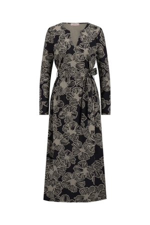 Studio Anneloes Studio Anneloes felice flower dress 12449 Jurk 9022 black/latte