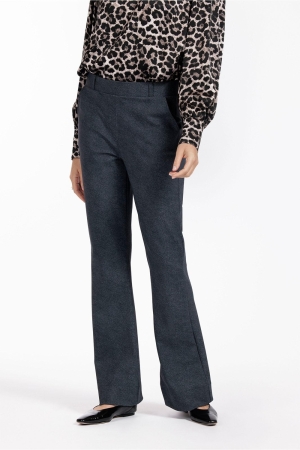 Studio Anneloes Studio Anneloes flair bonded denim trousers 12425 Flared 9000 black