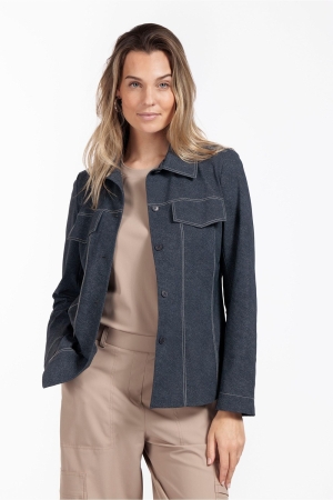 Studio Anneloes Studio Anneloes josje denim blouse 12429 Blouse 9000 black