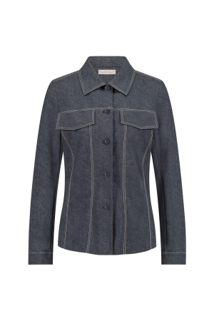 Studio Anneloes Studio Anneloes josje denim blouse 12429 Blouse 9000 black