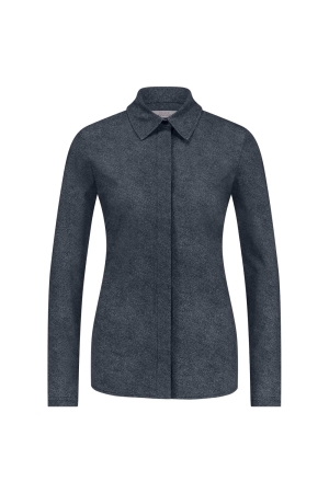 Studio Anneloes Studio Anneloes poppy blind denim shirt 12431 Blouse 9000 black