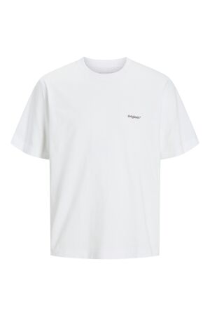 Jack & Jones Jack & Jones jorparos easter sketch tee ss crew n ln Print T-shirts bright white palms
