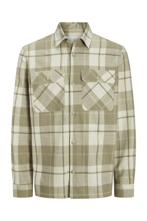 Jack & Jones Jack & Jones jprccraymond spring check overshirt sn Overshirt white pepper