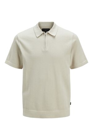 Jack & Jones Jack & Jones jprblamilano spring knit polo ss sn silver lining