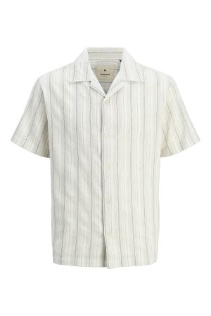 Jack & Jones Jack & Jones jprbluwilliam structure resort s/s shirt Overhemd whitecap gray