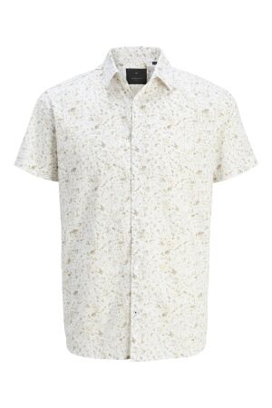 Jack & Jones Jack & Jones jprblasummer print s/s shirt sn Overhemd cloud dancer