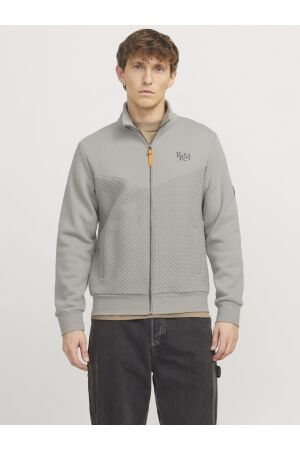 Jack & Jones Jack & Jones jprblufrankie sweat zip high neck Vest ghost gray