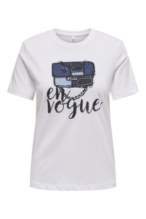 Only Only onlemma life reg s/s lady top box jrs T-shirt Korte mouw bright white bag
