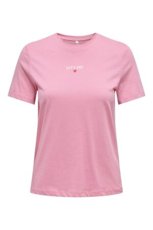 Only Only onllotte life reg s/s not top box jrs T-shirt Korte mouw sachet pink not friends