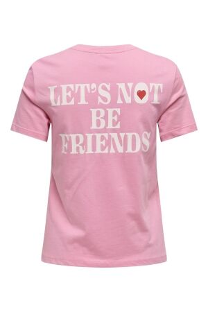 Only Only onllotte life reg s/s not top box jrs T-shirt Korte mouw sachet pink not friends
