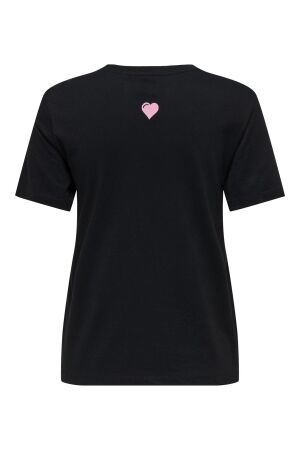 Only Only onllotte life reg s/s not top box jrs T-shirt Korte mouw black not lovers