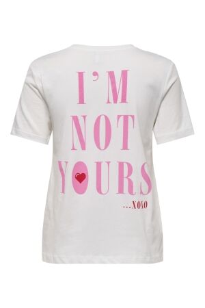 Only Only onllotte life reg s/s not top box jrs T-shirt Korte mouw cloud dancer not yours