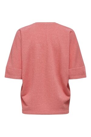 Only Only onlivy s/s glitter v-neck top cs jrs T-shirt Korte mouw dubarry silver glitter