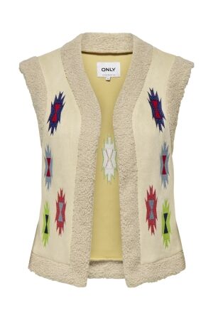 Only Only onlfrida aztec emb. waistcoat cs otw Gilets pumice stone multi colors emb
