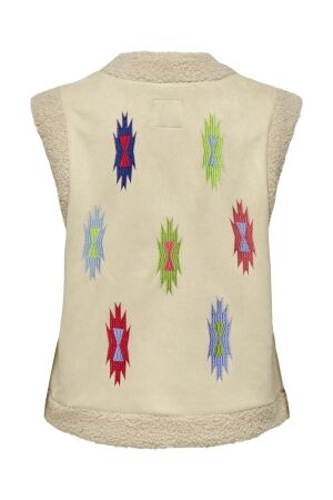 Only Only onlfrida aztec emb. waistcoat cs otw Gilets pumice stone multi colors emb