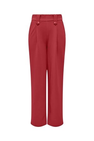 Only Only onlsania button pant jrs Broek mars red