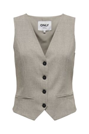 Only Only onllinda s/l mel fitted vest cc tlr Gilets fungi melange