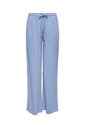 Only Only onlsolvi mw linen bl string pant cc pnt Broek bel air blue