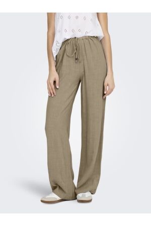 Only Only onlsolvi mw linen bl string pant cc pnt Broek coriander