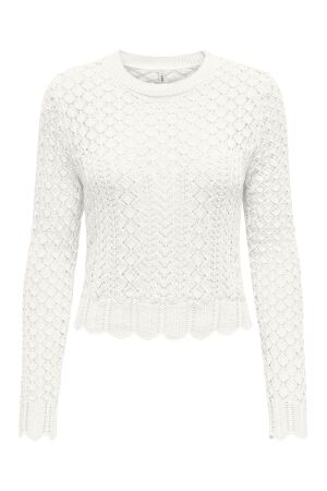Only Only onlsaga life ls o-neck cc knt Trui cloud dancer